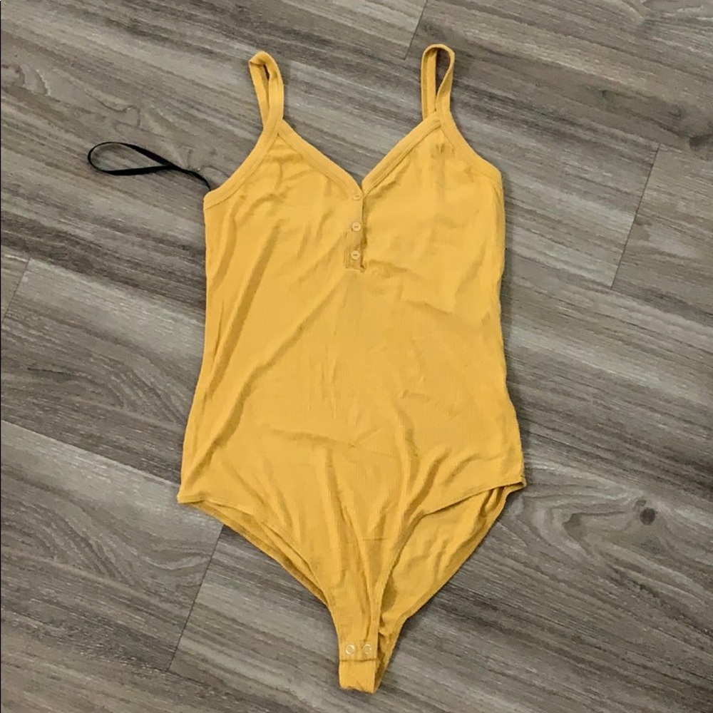 Yellow bodysuit